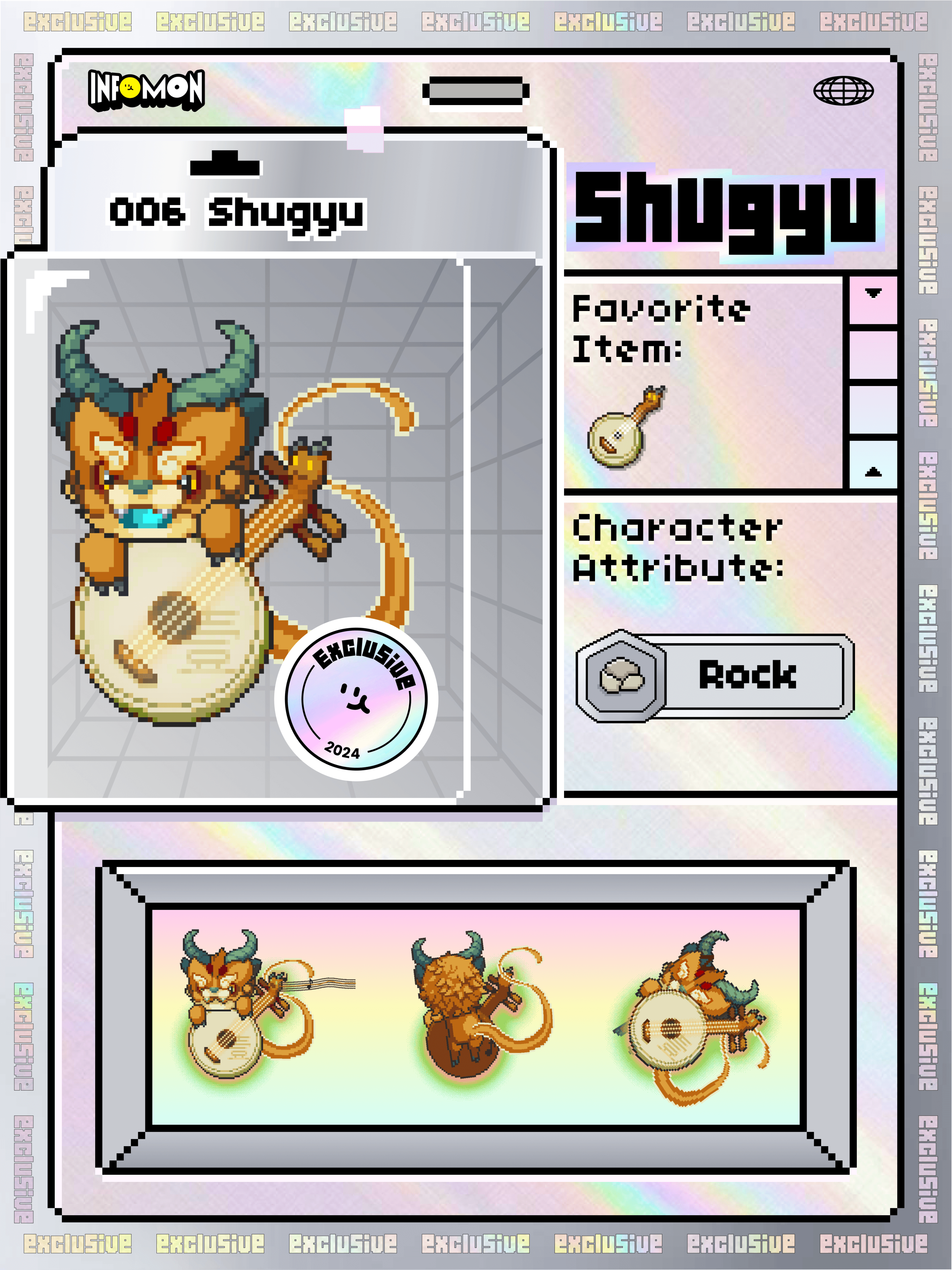 Infomon collectible character card 2