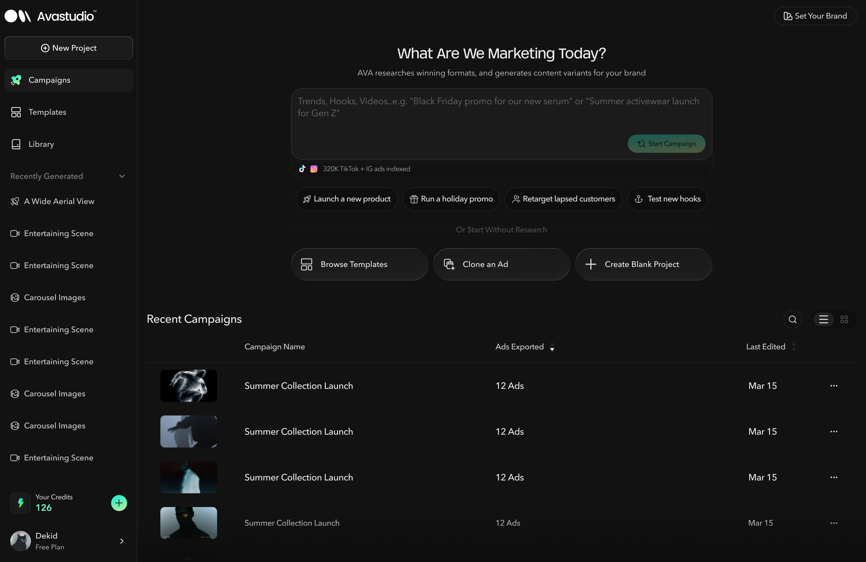 V3 campaign-driven homepage