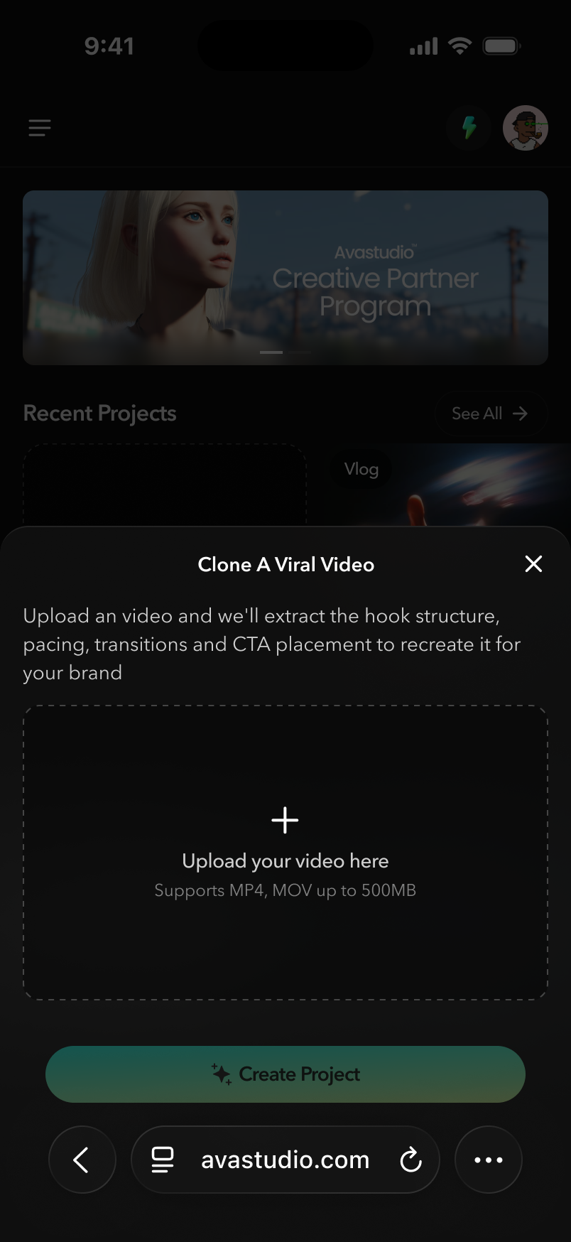 V2 — Mobile Version screen 4